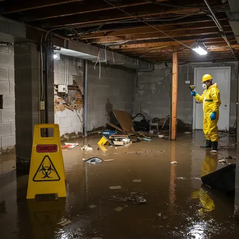 Flooded Basement Electrical Hazard in Tracy, CA Property